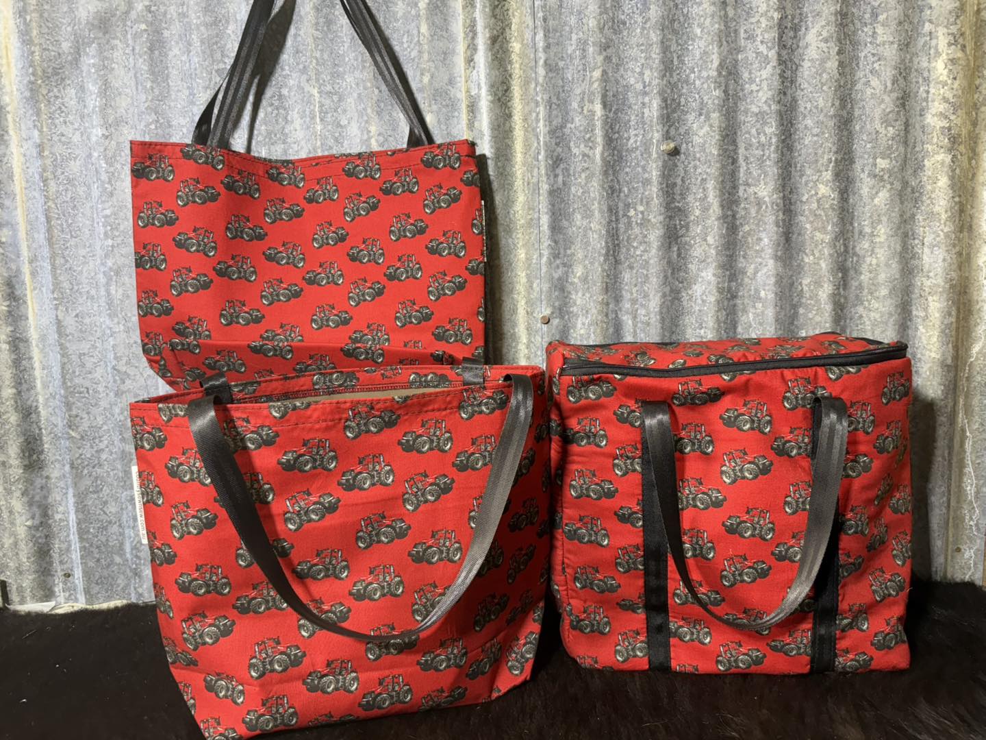 Ready made Shopping Bag Set (insulated cooler bag) - Case Tractors