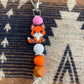 Keyring, beaded - Fox