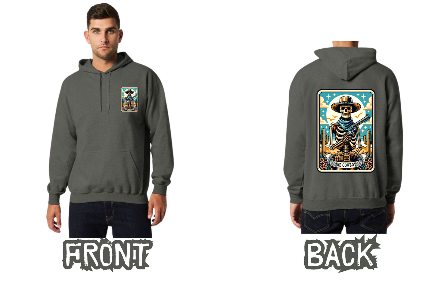 Tarot card Hoodie - The Cowboy