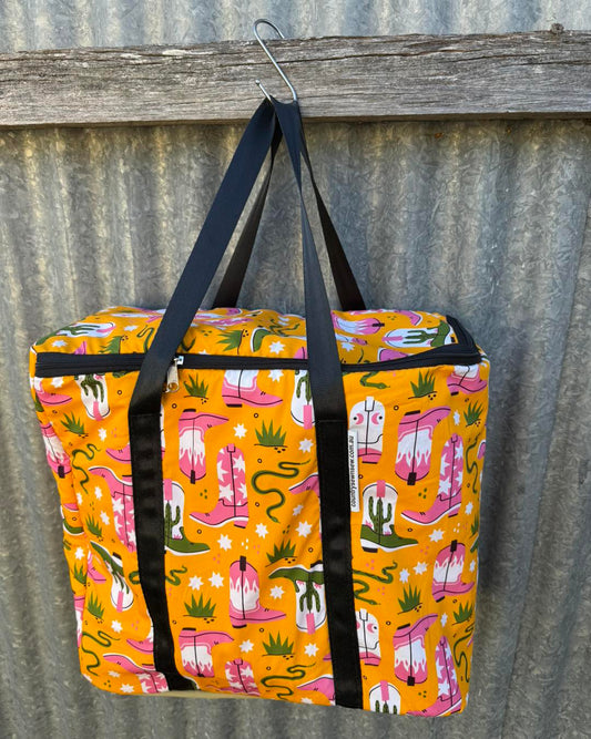Insulated cooler bag - Neon Cowboy Boots