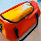SALE- Large Yellow & Orange PVC Duffle Bag