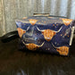 Box Toiletry Bag - Highland cow