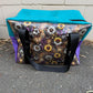 pvc MEDIUM overnight bag - Rustic daisies