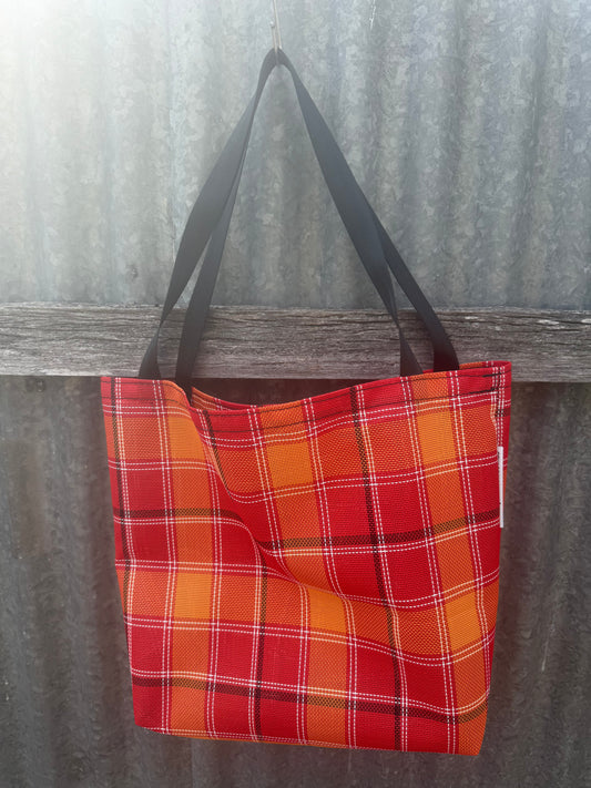 Mesh Shopping bag - (Ready Made) - Orange