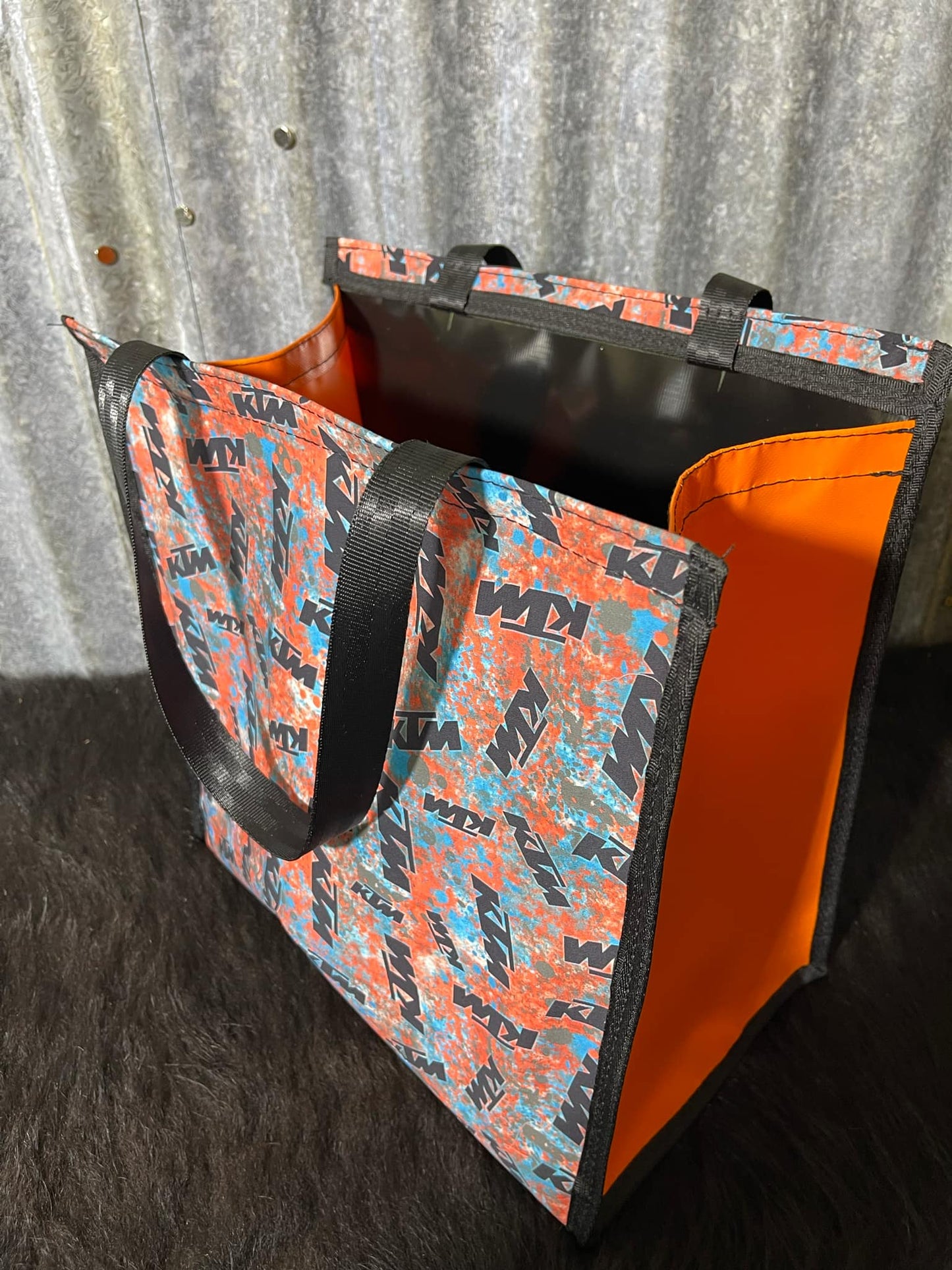 Pvc and fabric shopping bag - KTM motorbikes