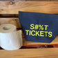 Embroidered Canvas Toilet Roll Bag.
