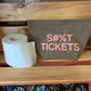 Embroidered Canvas Toilet Roll Bag.