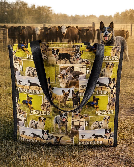 Pvc and fabric shopping bag - Sheep dogs