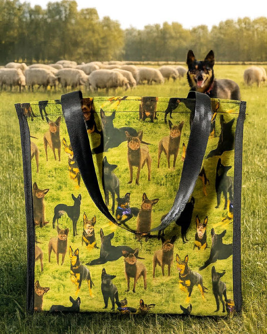 Pvc and fabric shopping bag - Kelpies