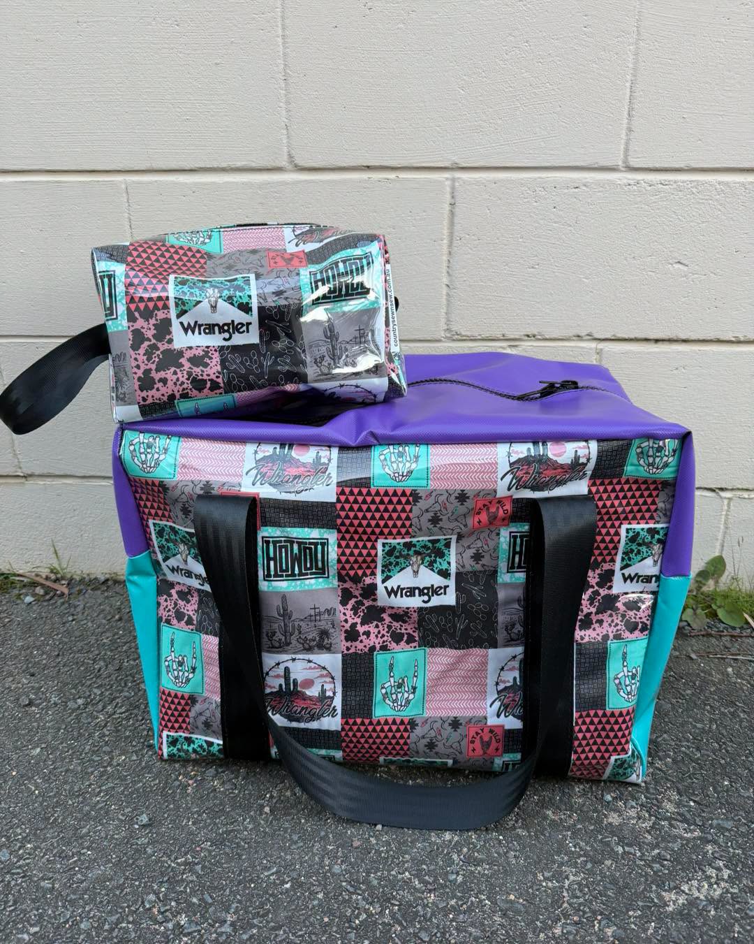 PVC MEDIUM overnight bag and Toiletry bag set - Howdy