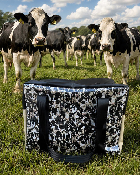 pvc MEDIUM overnight bag - Dairy Cows