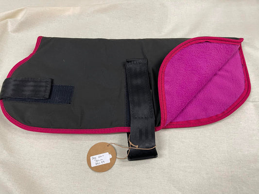 Ready made Dog Coat - Oilskin 50cm pink