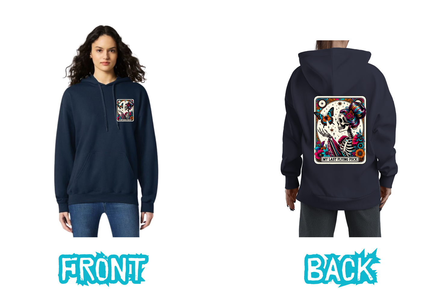 Tarot card Hoodie - My Last flying F&*K