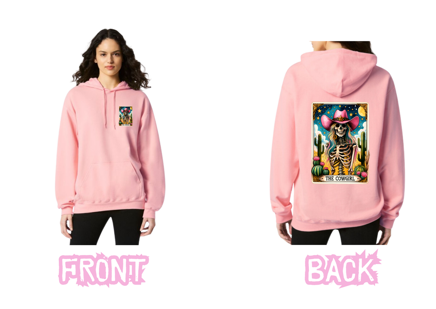 Tarot card Hoodie - The cowgirl