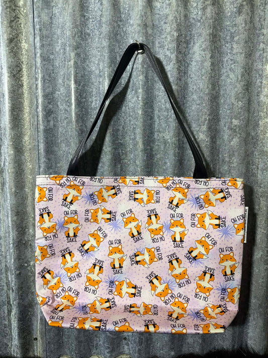 Fabric Shopping bag - (Ready Made) -SWEARING - Oh for Fox sake