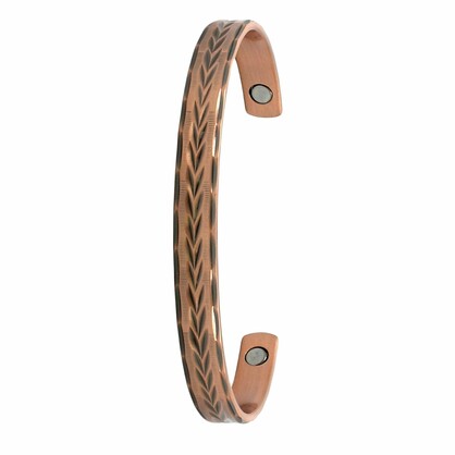 Copper Bangle - Magnetic -  FEATHERED ARROW