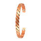 Copper Bangle - Magnetic - Rope twist