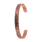 Copper Bangle - Magnetic - Barbed pattern