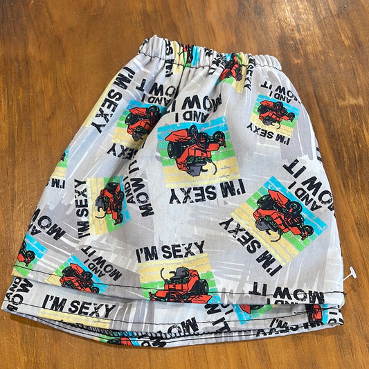 Fabric sock savers - I’m sexy and I mow it