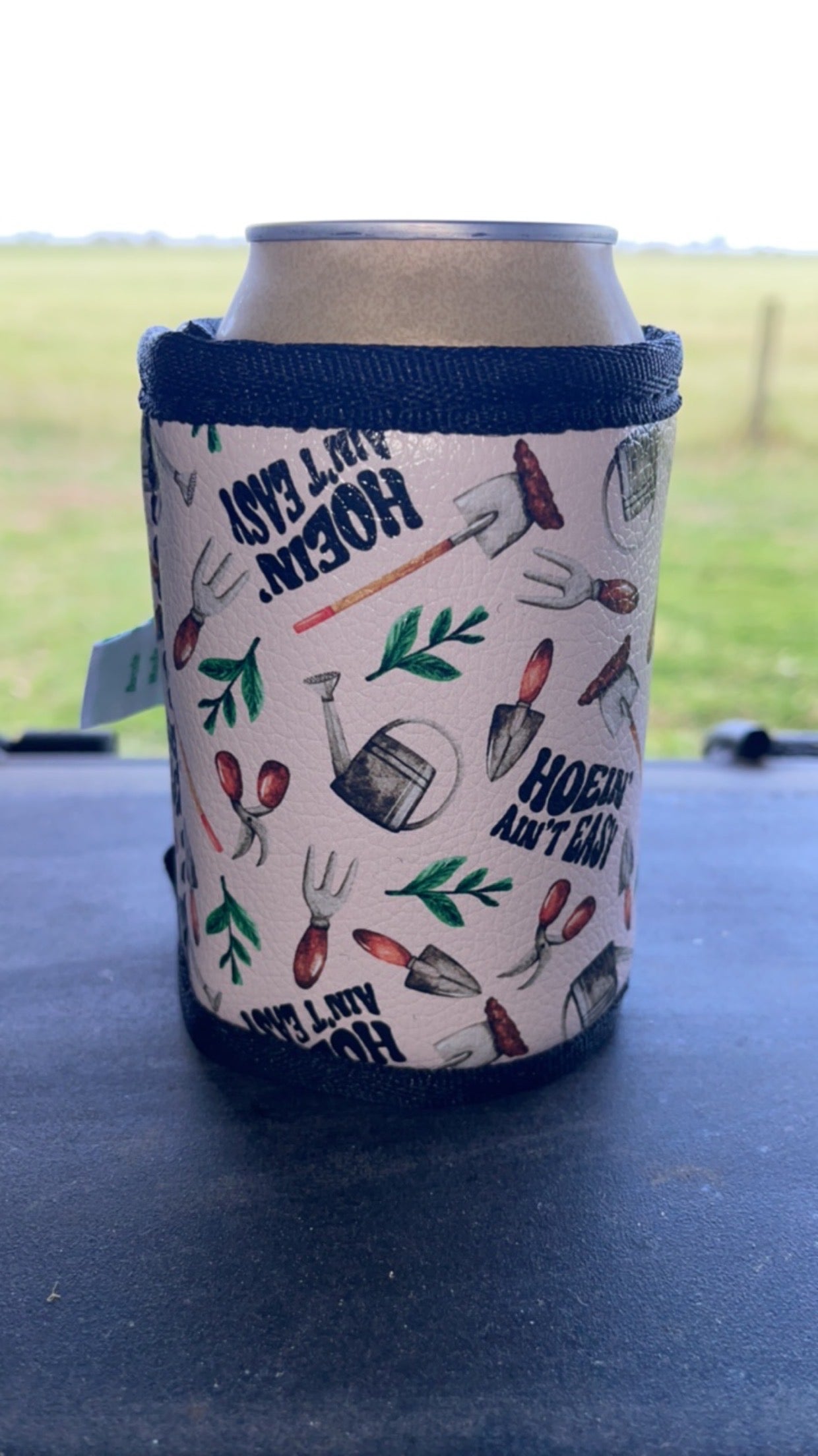 Vinyl Stubby Holder - Hoeing ain’t easy