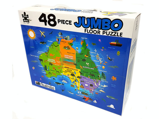 Kids Puzzle - Australian Map Jumbo Floor puzzle 48 piece