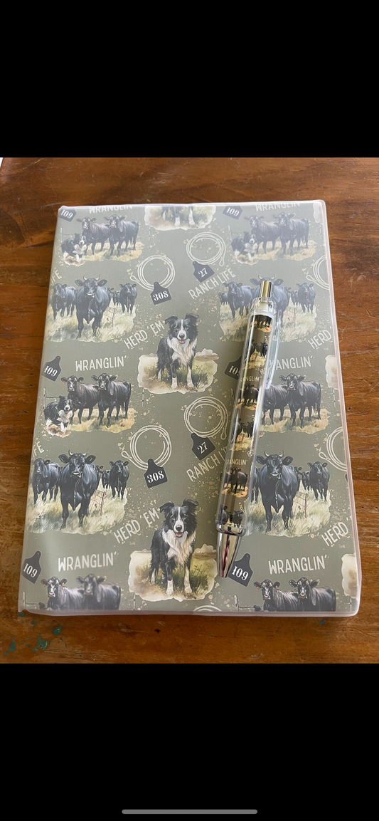 Notebook - Angus cows and collies