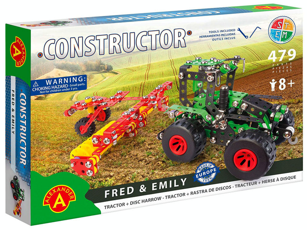 Constructor -  FRED & EMILY TRACTOR SET 479pc