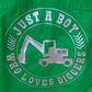 Kids T shirt - Just a Boy who loves diggers