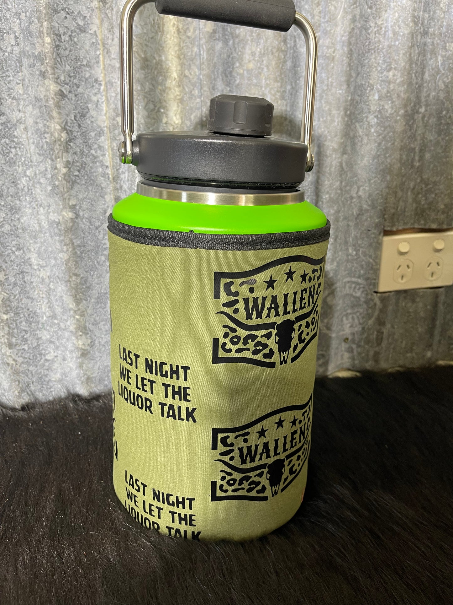 Printed  Yeti Rambler half gallon or gallon cover - Wallen