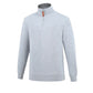 Pilbara Mens Classic Zipper C/F Fleece Pullover - Grey Marle