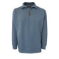Pilbara Mens Classic Zipper C/F Fleece Pullover - Bluestone
