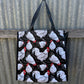 Pvc and fabric shopping bag - Chickens