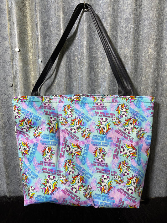 Ready made Fabric Shopping bag - Touch my coffee