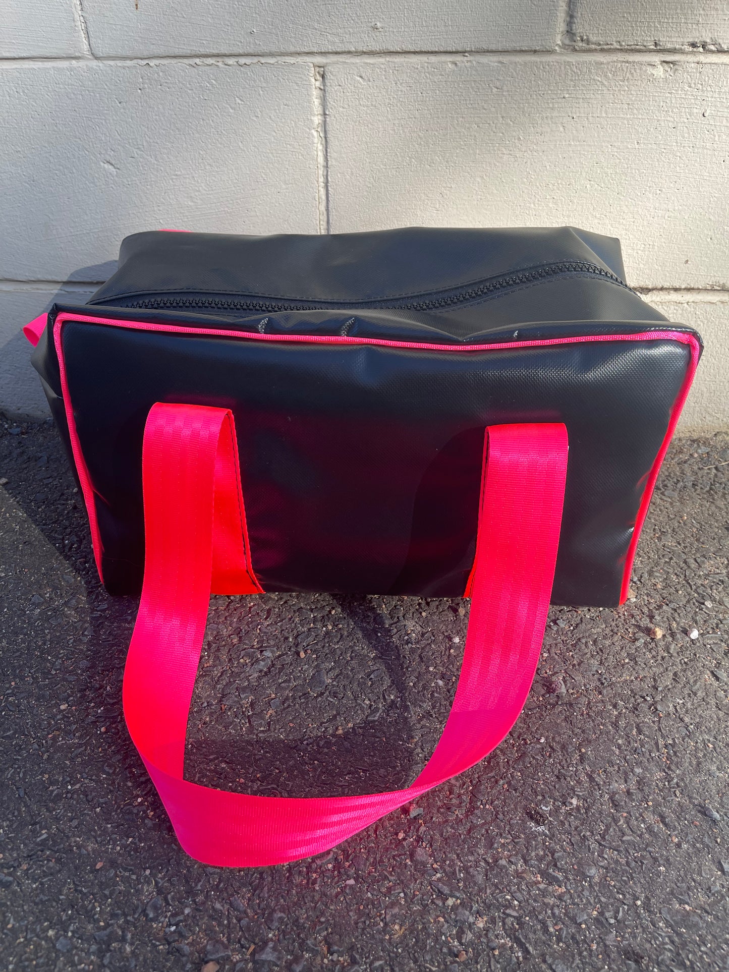Ready made  PVC ONLY Overnight Bag - black