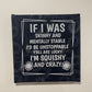 Printed Canvas wall hangings - If i was skinny