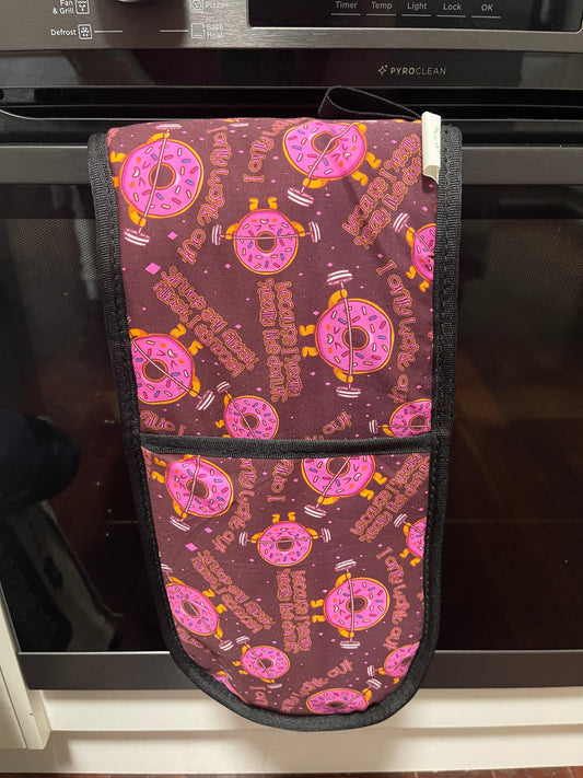 Ready made oven mitt - Because I really like donuts