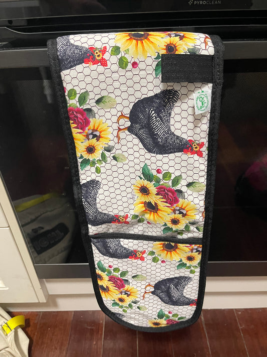 Ready made oven mitt - Hens