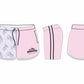 Pre order Footy Shorts - Pink check rodeo