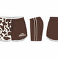 Pre order Footy Shorts - Cow print