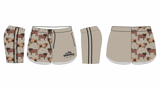 Pre order Footy Shorts - Brahman