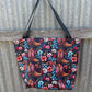 Fabric Shopping bag - (Ready  Made) - Floral cowboy boots