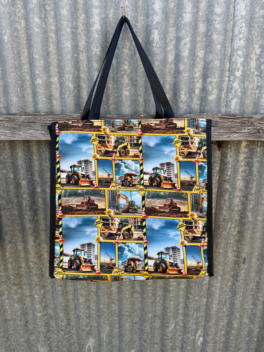 Pvc and fabric shopping bag -  Construction