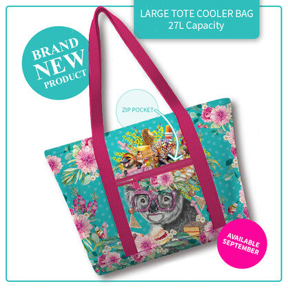 Lisa Pollock - Large tote cooler bag - OZ Foodie Koala