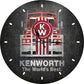 ROUND METAL CLOCK - Kenworth