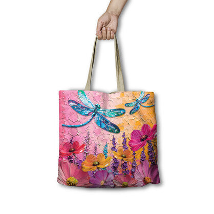 Lisa pollock shopping bag - Playful Dragonfly