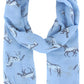 Scarf - Horse Scarf - Pastel Blue