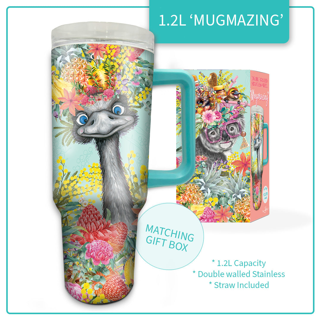 Lisa Pollock - Emu Koala Mugmazing stainless steel mug