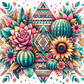 Pre Order Swag Blanket - Pink Aztec Sunflowers