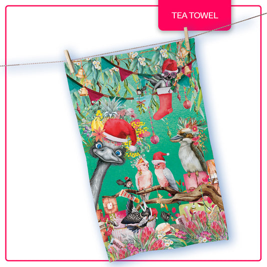 Lisa Pollock - Christmas - Tea Towel