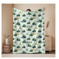 Pre Order Swag Blanket - Green Tractors on gingham